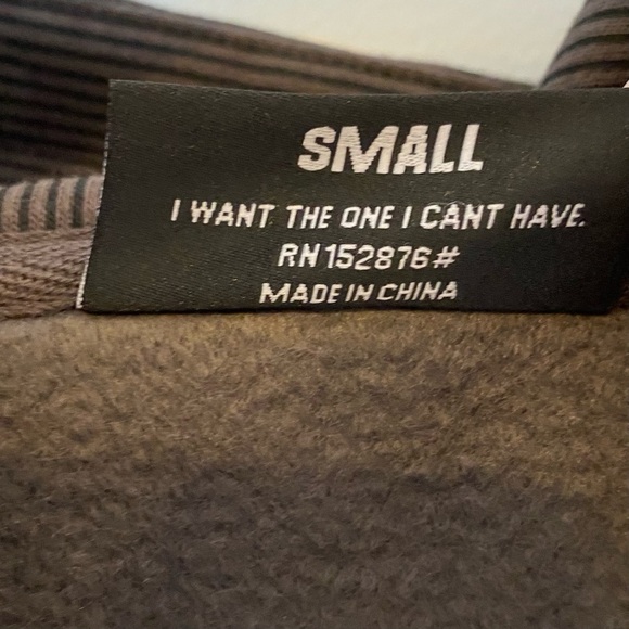 Pleasures Now Gray Black Spellout Pullover Hoodie Sweatshirt Size Small - Picture 8 of 9